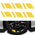 Motorcycle Decals Car Wheel Rim Vinyl Sticker Windows Reflective Zpaxo yellow