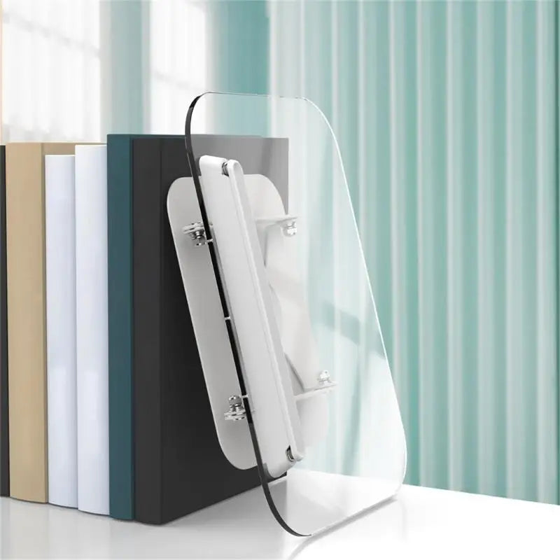 652F Adjustable Acrylic Book Stand Holder 360 Rotatable Option Zpaxo