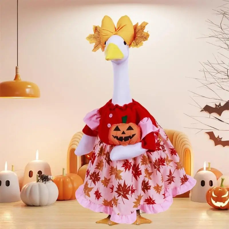 Adorable Fabric Geese Blouse Costume Porch Yard Halloween Fall