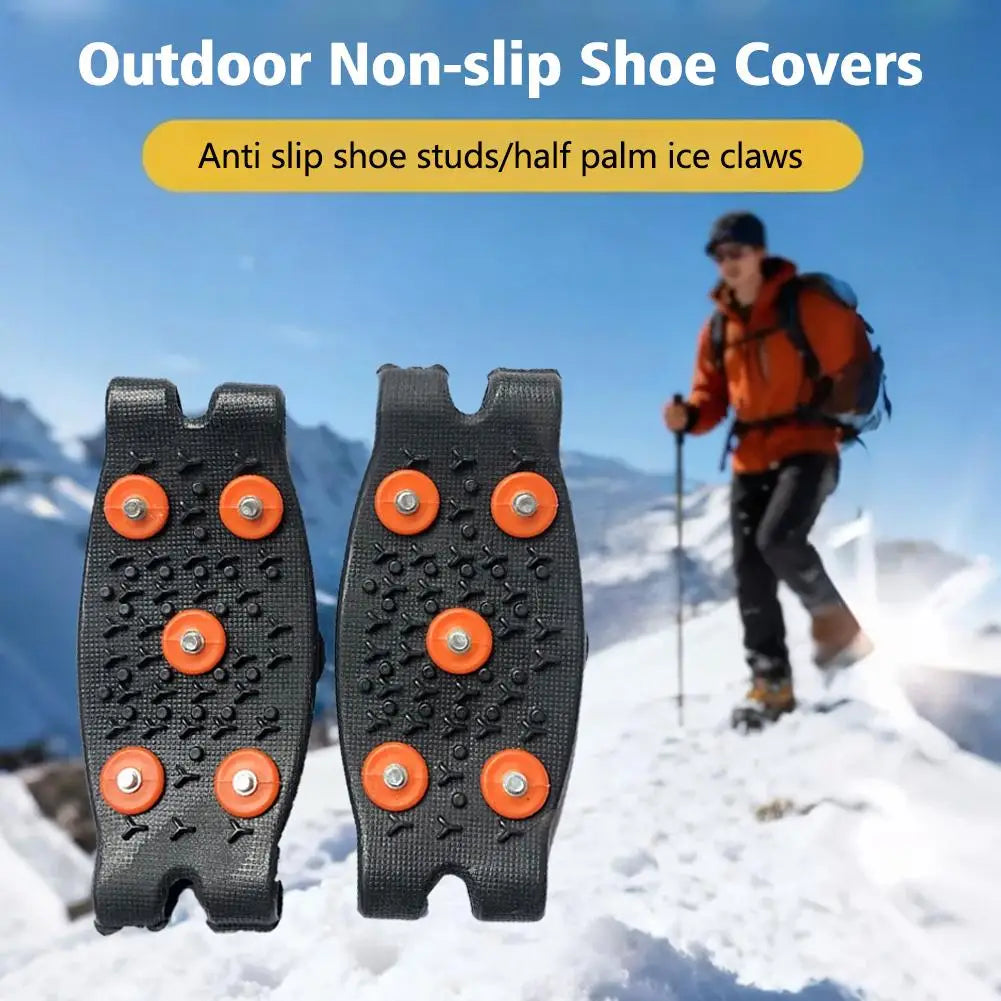 Anti-Slip Ice Shoe Covers | Half-Palm Crampons for Snow & Hiking Ice Traction Crampons Zpaxo