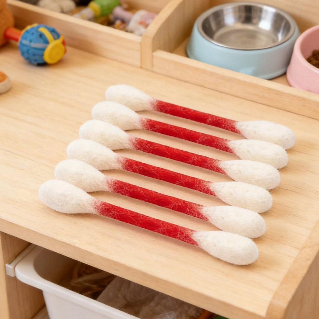 Creative Large Cotton Swab Shaped Catnip Toy 6-pcs Giant Kitten