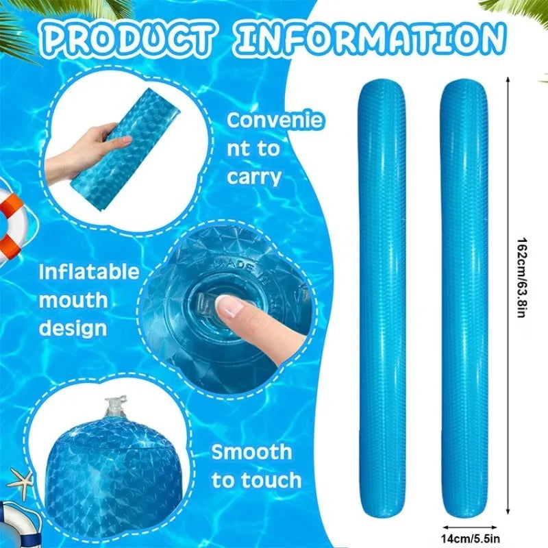 Inflatable Swim Stick Pool Float Ring Tube Water Floating Hammock