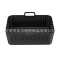 Silicone Air Fryer Liners for Ninja SL400 SL401 Double Stack XL Basket Reusable Air Fryer Baking Tray Airfryer Accessories Hot Zpaxo Black