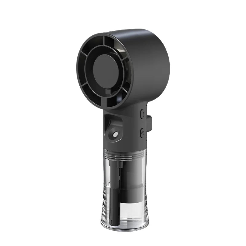 Portable Handheld Fan USB Rechargeable Personal Spray Water Mist Fans Zpaxo Black