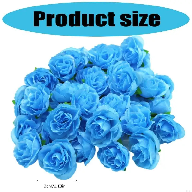 Pack Of 200 Small Rose Head Artificial Roses Flower Head for Wedding Party Floral Arrangements and Table Centerpieces Zpaxo