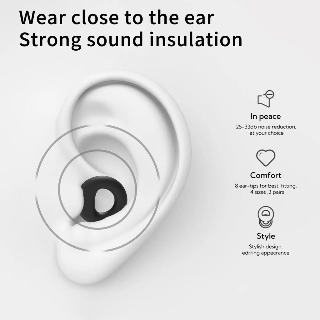 Mute Ear Plugs For Sleeping Noise Reduction Super Soft Reusable Hearing Protection Anti Noise Earplugs For Concerts Travel Work Zpaxo