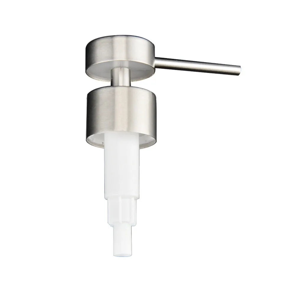 Fashion Stainless Steel Soap Pump Head Reusable Replaceable Shampoo Zpaxo G