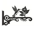 Aesthetic Wall Plant Hanger Bird Design Metal Hanging Bracket Flower