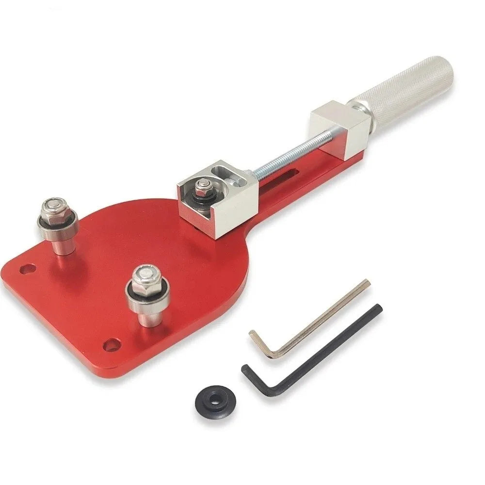 Aluminum Alloy Oil Filter Cutter Adjustable Design Vise Jaw Plate Inspection Tool Oil Filter Heavy Duty Universal Cutting Tool Zpaxo Red