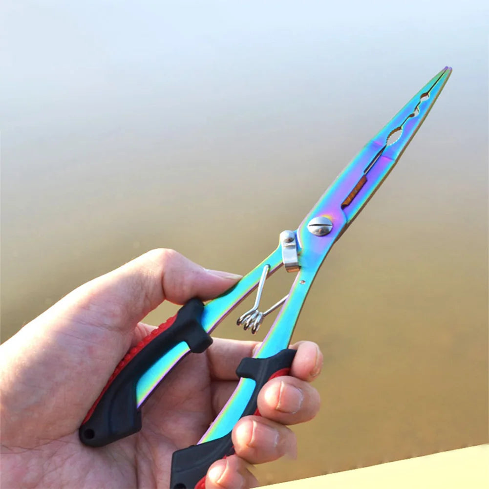 Multifunctional Fishing Line Cutter Scissors Long Nose Fish Tongs