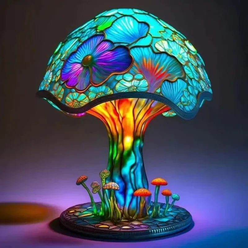 Colorful LED Mushroom Desk Lamp – Nightlight & Home Decor LED Night Light Zpaxo