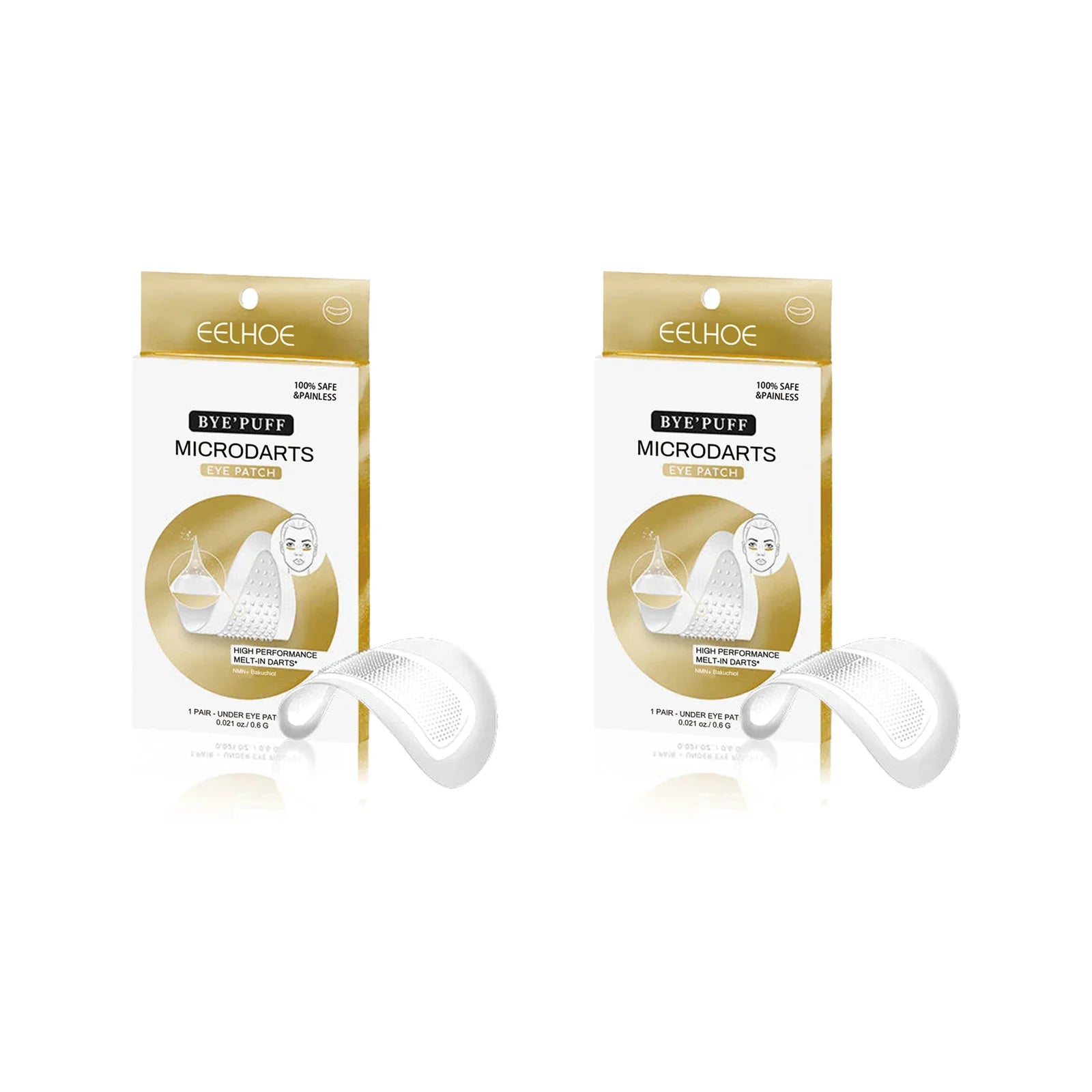 Hyaluronic Acid Microneedle Eye Patches – Dark Circles & Puffiness Microneedle Eye Patches Zpaxo 2 pairs