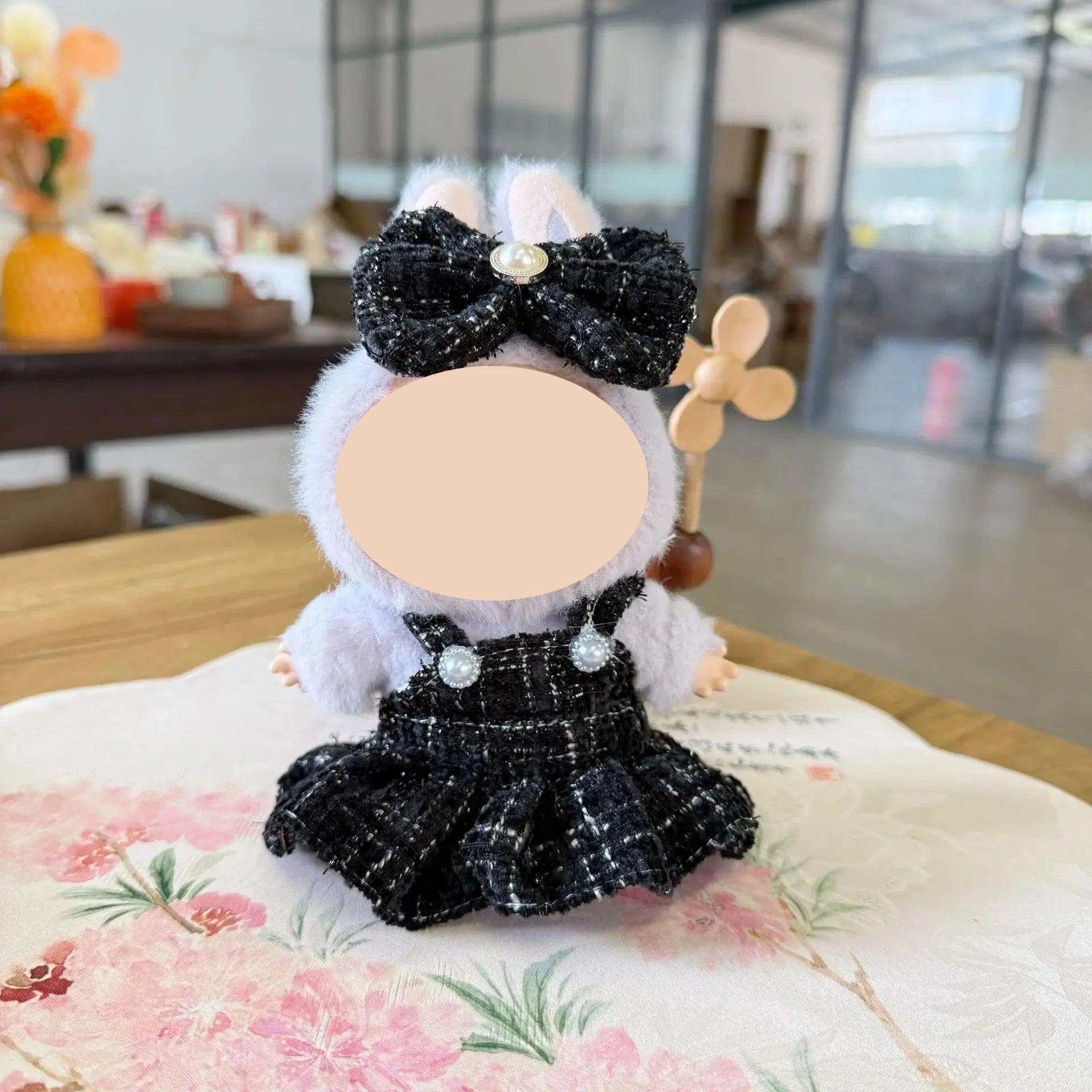 Mini Doll Clothes & Accessories for 15–17cm Labubu & 10cm Dolls Doll Outfit Accessories Zpaxo black set no doll