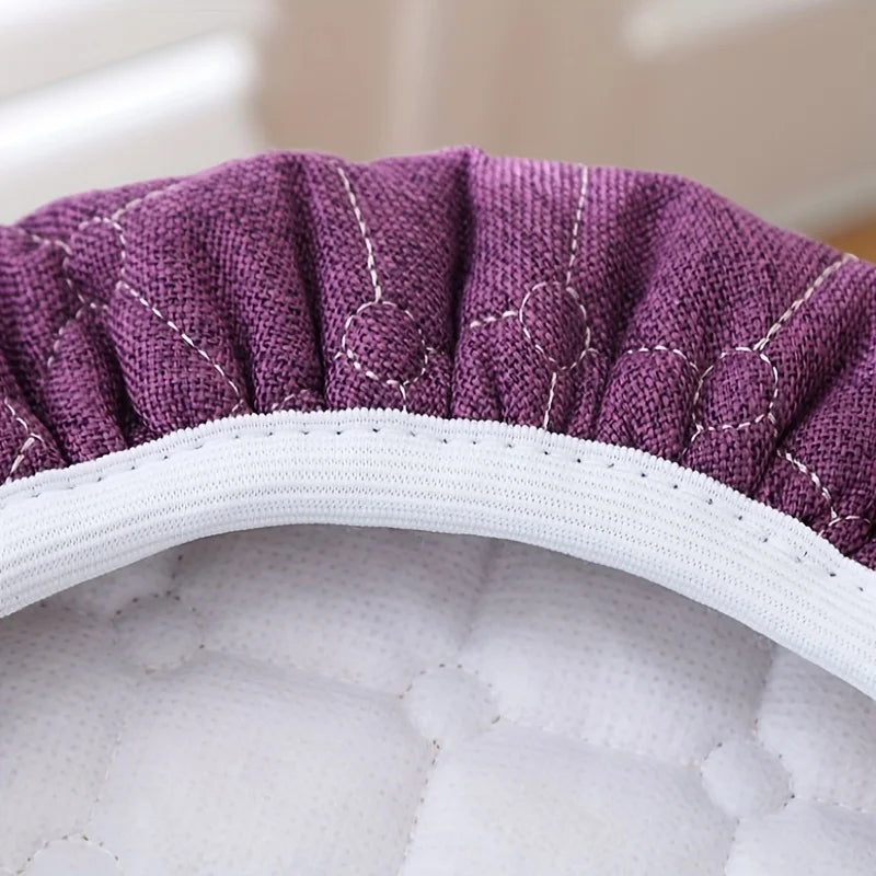 Thick Round Stool Covers – Elastic Cushioned Seat Covers 25–30cm Round Stool Cover Zpaxo
