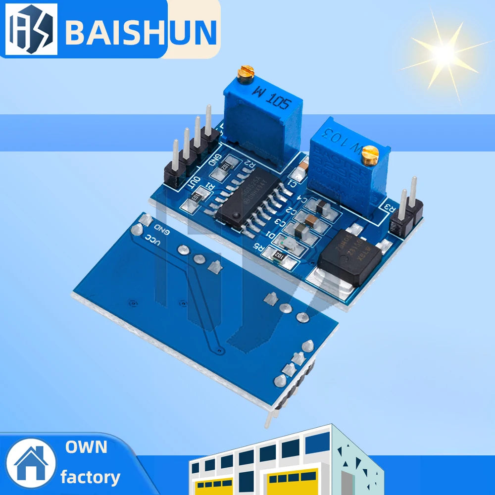 SG3525 PWM Frequency Generator Module 100Hz-100kHz Adjustable DC 5V Zpaxo Default Title