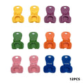 6/12Pcs Hole Multicolor Beverage Drink Opener Plastic Mini Simple Beverage Bottle Opener Dustproof Easy Pull Kitchen Accessories Zpaxo 12Pcs