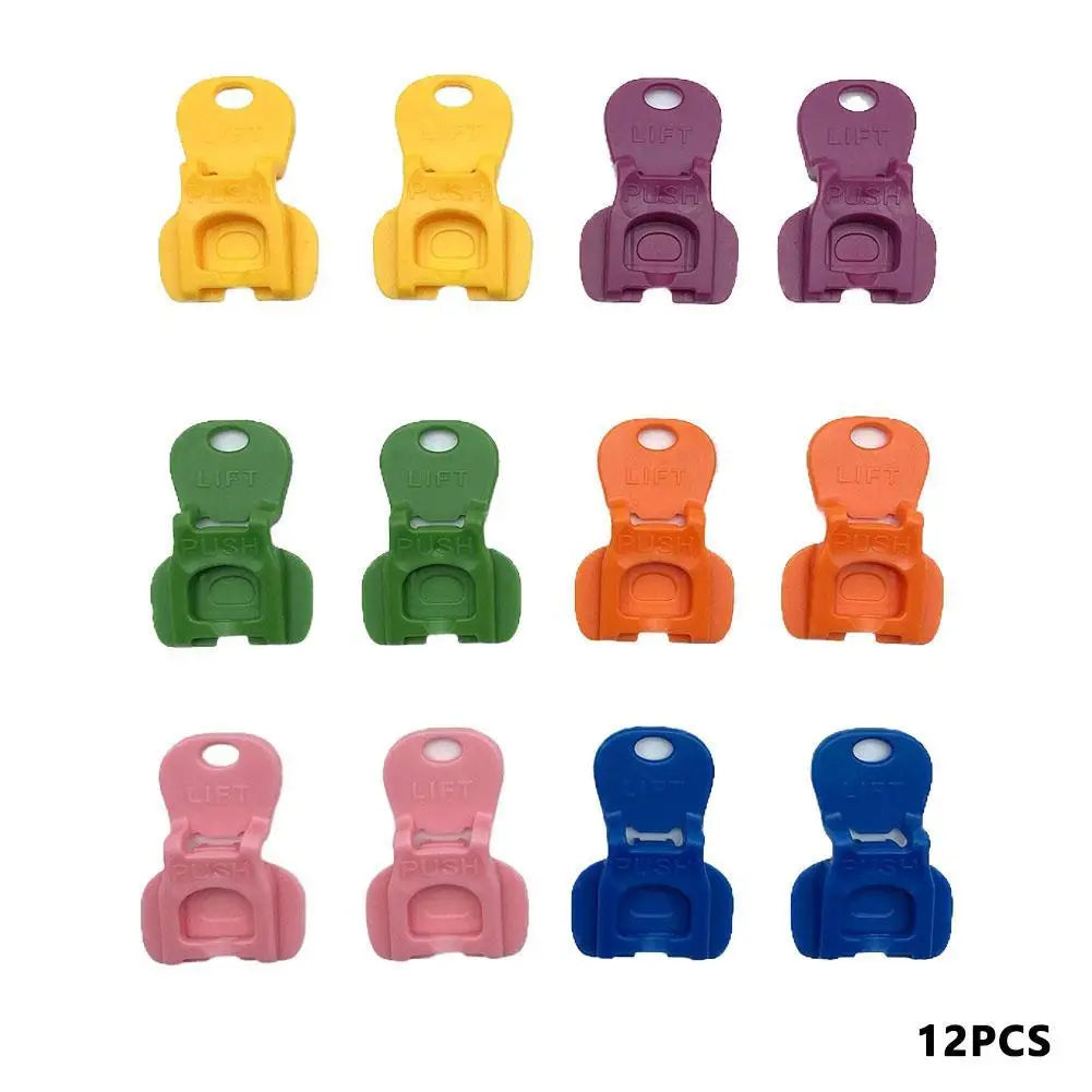 6/12Pcs Hole Multicolor Beverage Drink Opener Plastic Mini Simple Beverage Bottle Opener Dustproof Easy Pull Kitchen Accessories Zpaxo 12Pcs