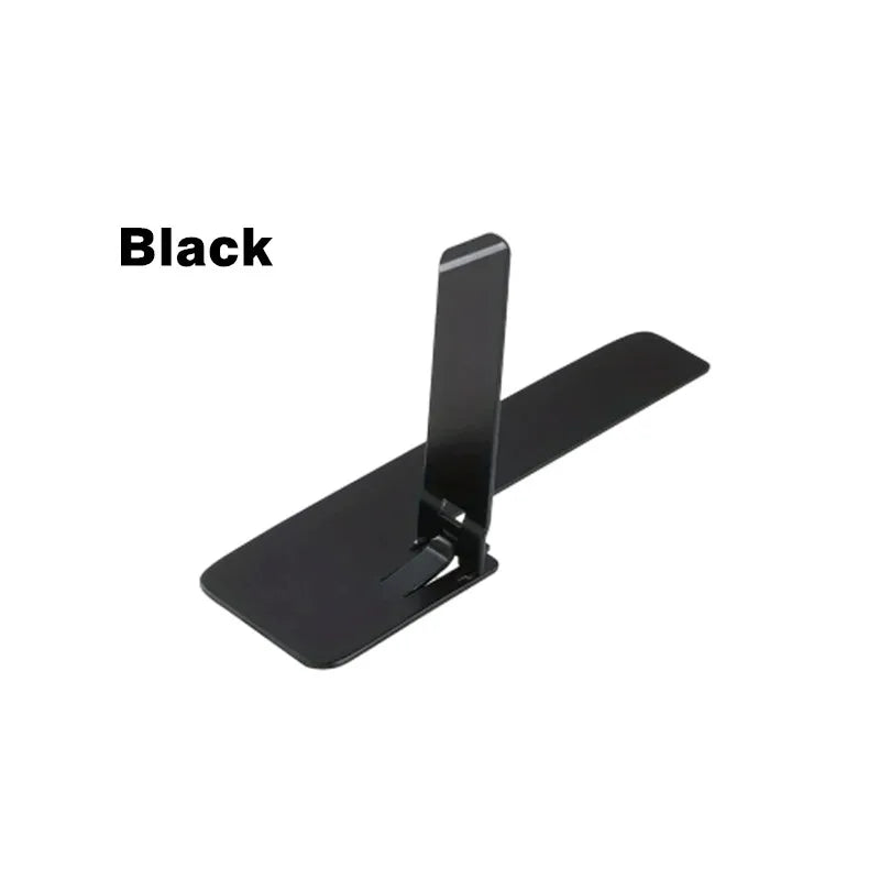 Ultra-Thin Adhesive Phone Stand – Folding Invisible Kickstand Phone Kickstand Zpaxo black
