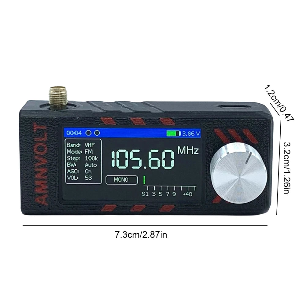 SI4732 0 5-108mhz LSB USB AM FM Radio IPS Screen Mini Pocket HF SW MW