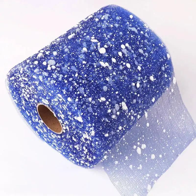 Bouquet Wrapping Gauze Snow Yarn Material Perfect for DIY Flower Packaging Handmade Gift Ideas and Celebration Decor Zpaxo royal blue