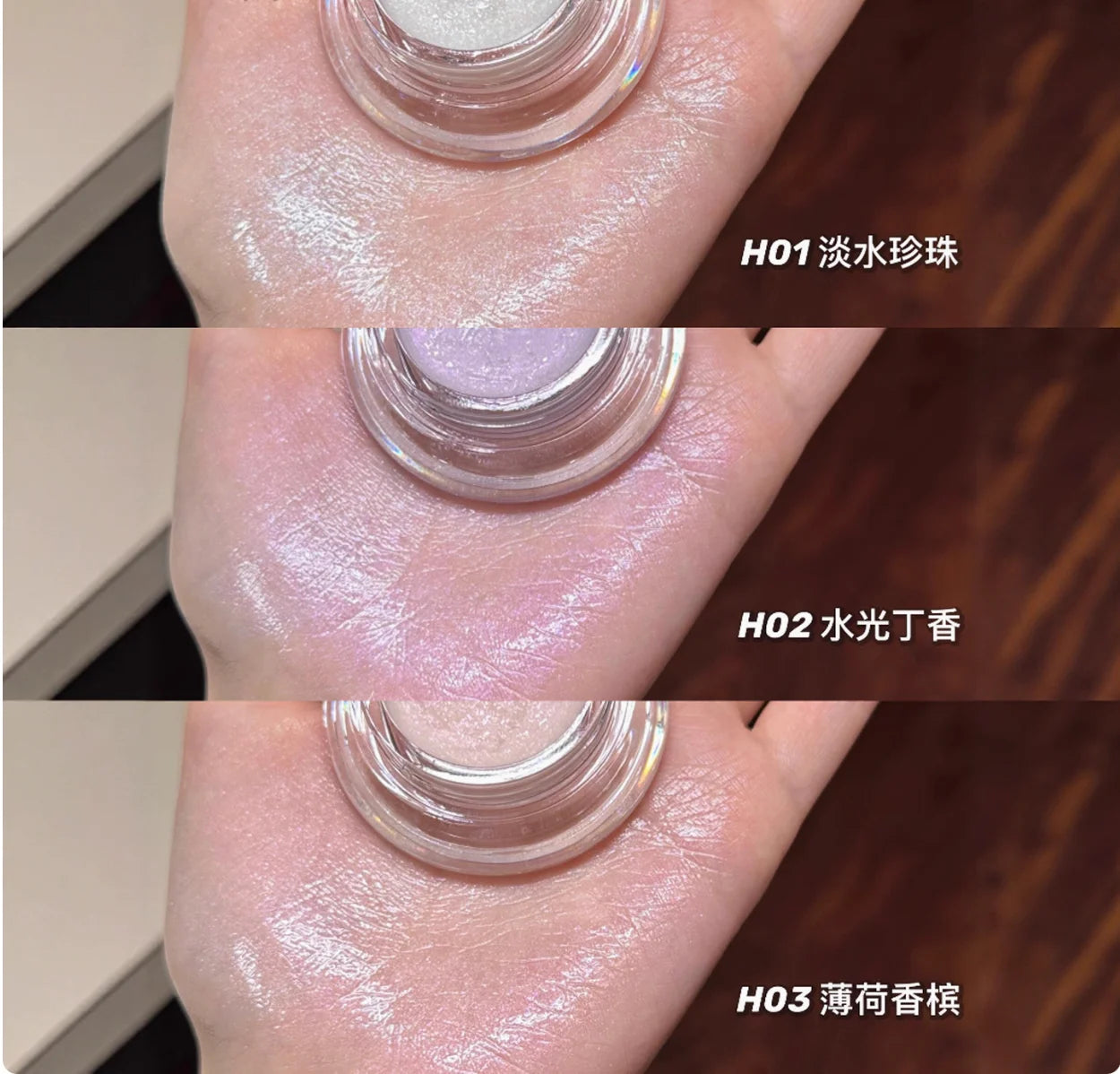 JUDYDOLL Highlighter Balm Luminous Highlighting Mint Lilac Refreshing Zpaxo
