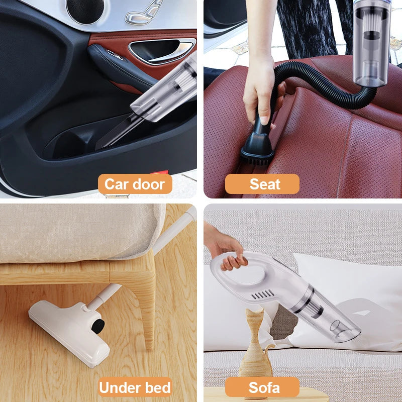 Handheld Vacuum Cleaner Household Wireless Vacuum Cleaners Rechargeable High Power Dry Wet Button Vacuum Cleaner For Car Home Zpaxo