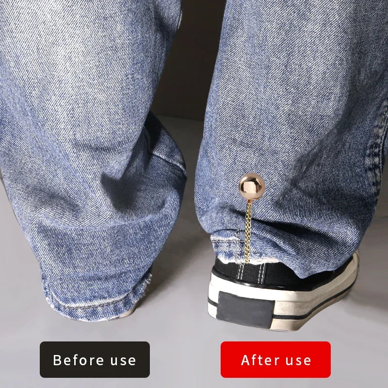 1 Pair Multi-function Magnetic Clothing Clip Chain Metal Buttons