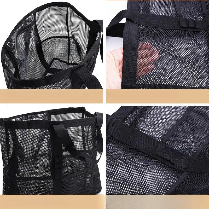 Beach bag toy storage bag large capacity swimming clothing small bag storage mesh bag Zpaxo