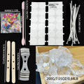 200g Transparent Jelly Gel Wax – DIY Crystal Candle Making Set Candle Making Wax Zpaxo SET 1