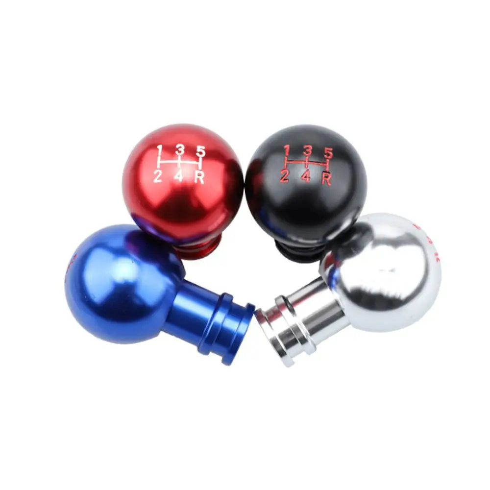 Aluminum Gear Shift Knob 5 Speed Round Shape Car Shifter Lever Black Zpaxo