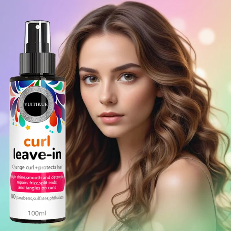 YUITIKUE Leave-In Curl Spray – Frizz Repair & Shine 100ml Leave-In Curl Spray Zpaxo