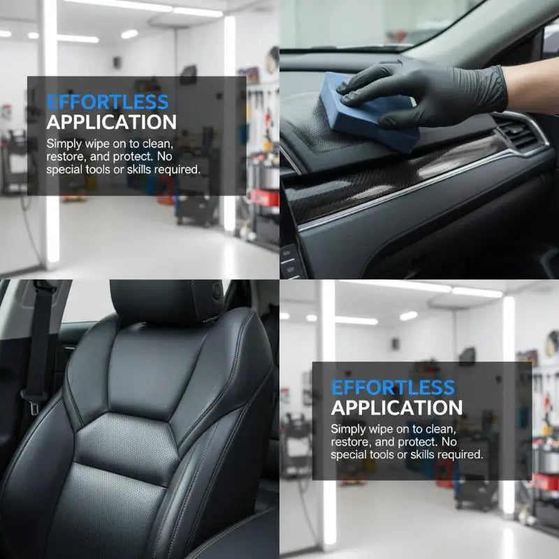 Car Plastic Restorer Spray – Black Shine, Seal & Protect