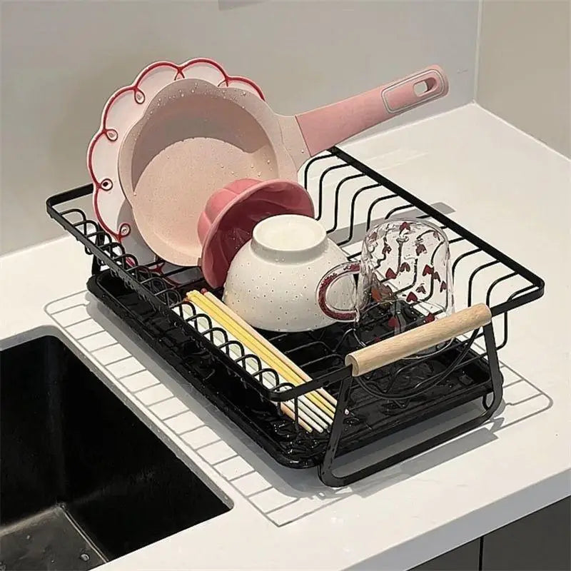 Dish Drying Rack Rust Resistant Large Organizer Kitchen Sink Organizer for Home Apartment RV Sink Dishwasher Bathroom Camping Zpaxo