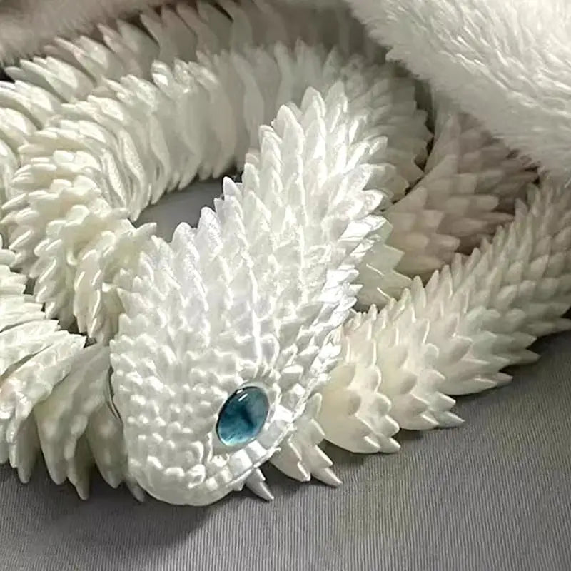 75cm 3d Printed Snake Desk Ornament Rotatable Office Realistic Snake Statue Table Decoration Landscape Figurines Accessorie Zpaxo