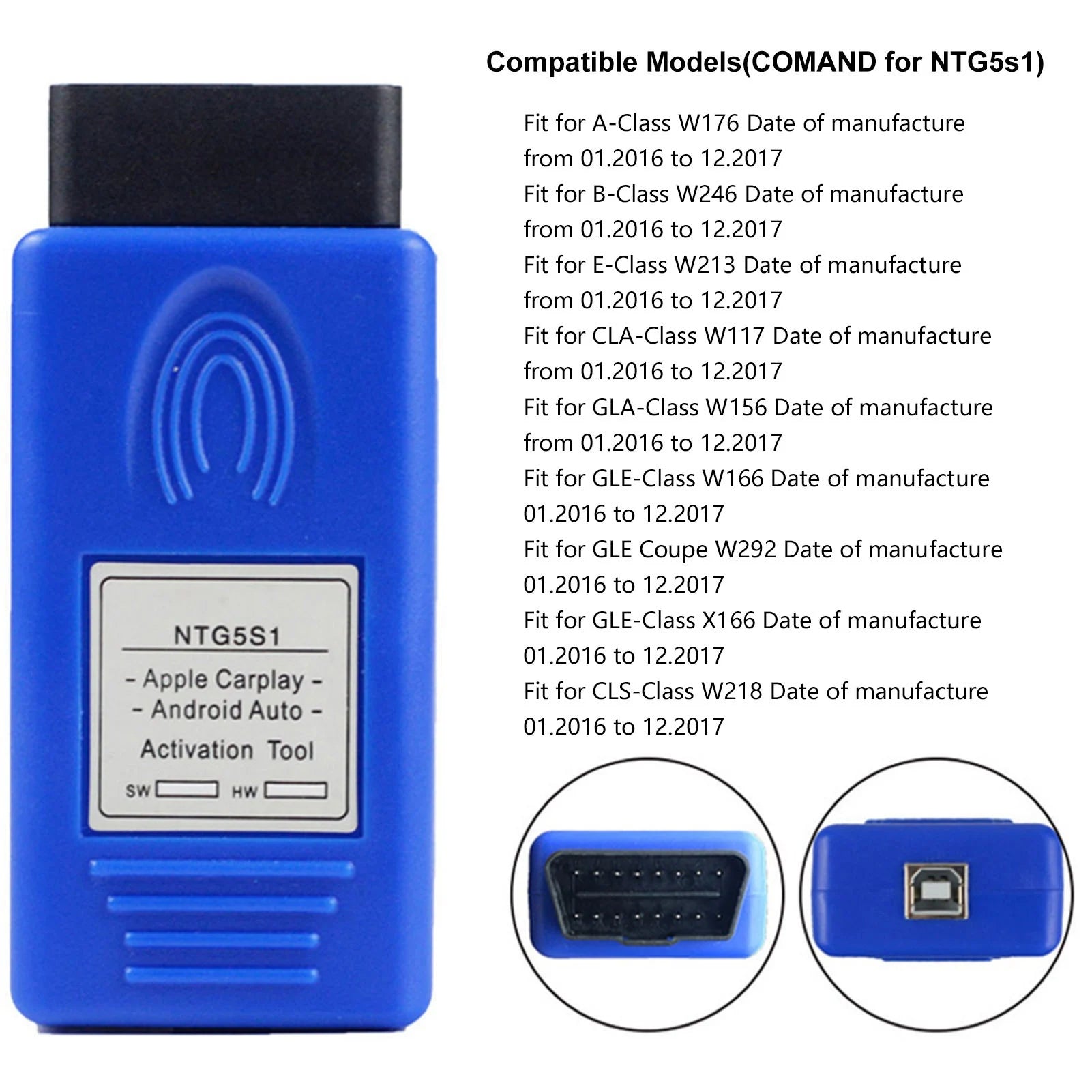 Car OBD Activator Activation Tool Fit Mercedes Benz NTG5S1 B CLA GLA
