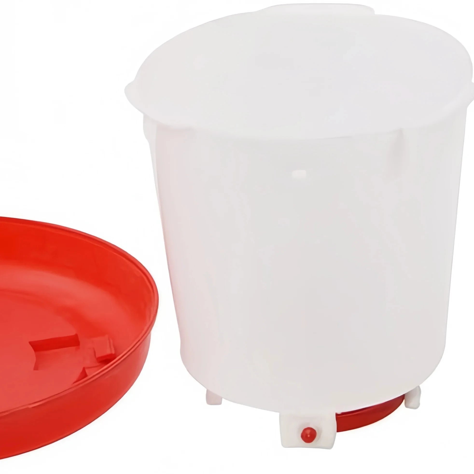 6L Automatic Chicken Coop Water Dispenser Chicken Water Dispenser Water Outlet with Switch Plastic Poultry Drinking Bucket Zpaxo