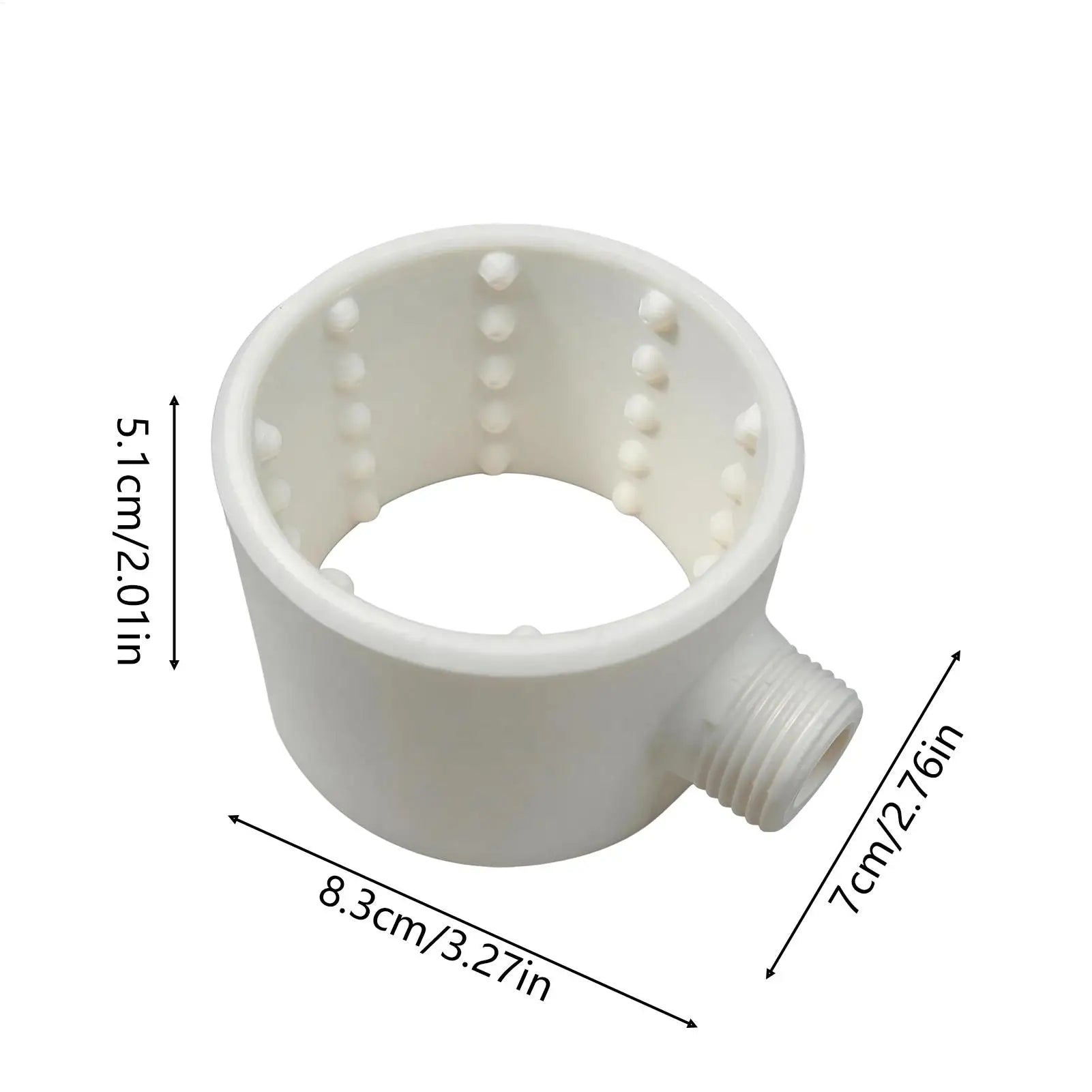 Shower Head Powerful Supercharging Hydromassage 360-Degree Ring Water
