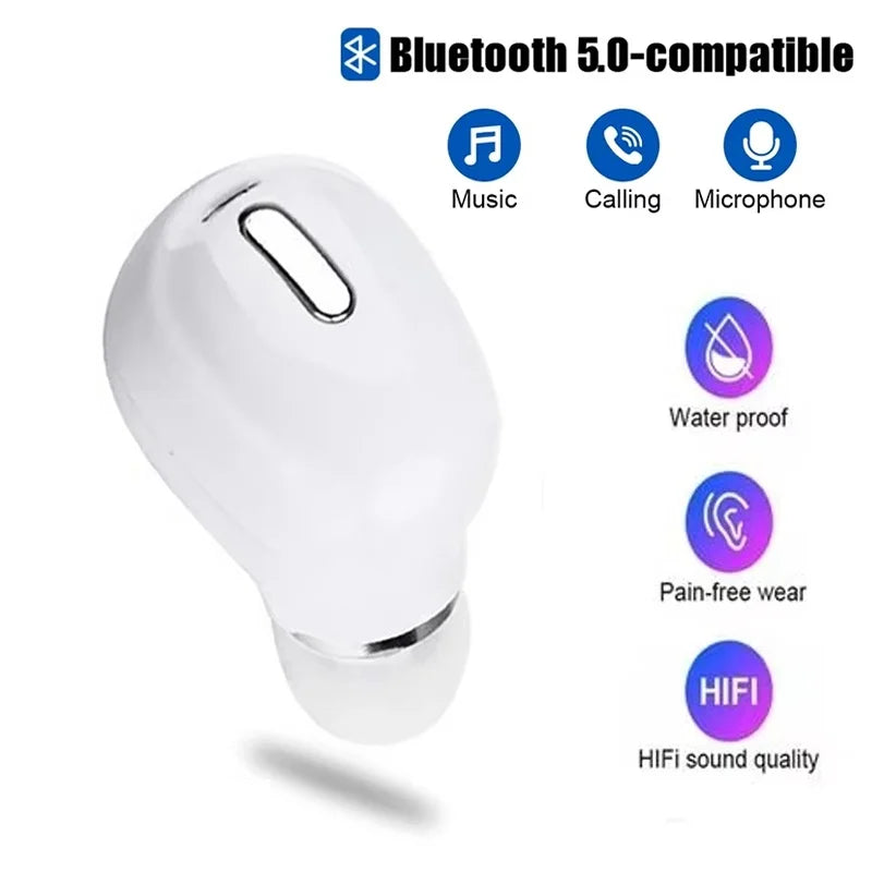 Waterproof Sports Bluetooth Earphones HD Microphone Handsfree Call
