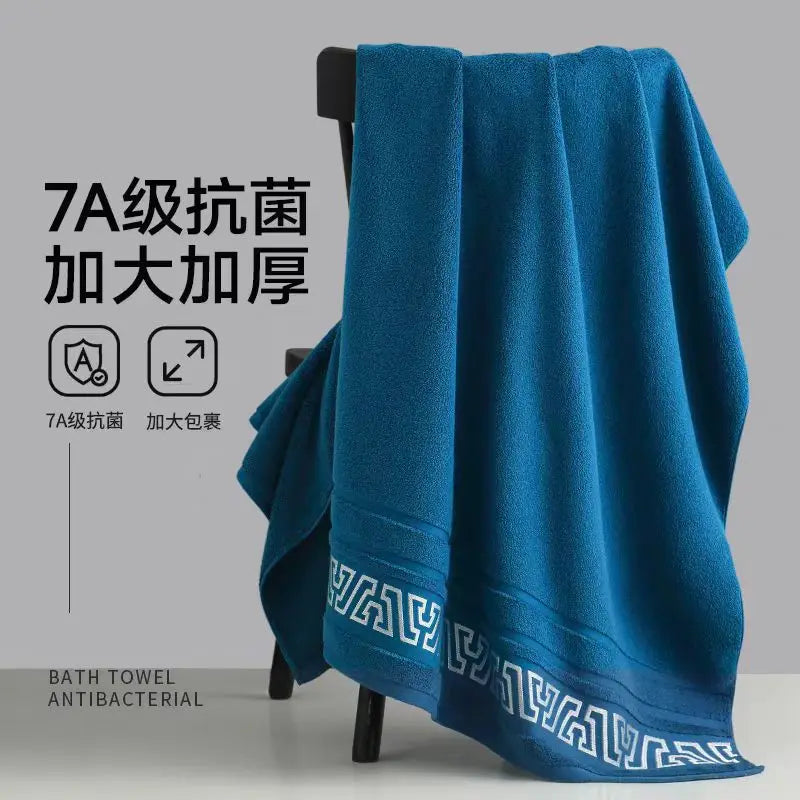 380g new pure cotton thick bath towel 70*140 soft absorbent no shedding color Zpaxo Blue 70x140cm