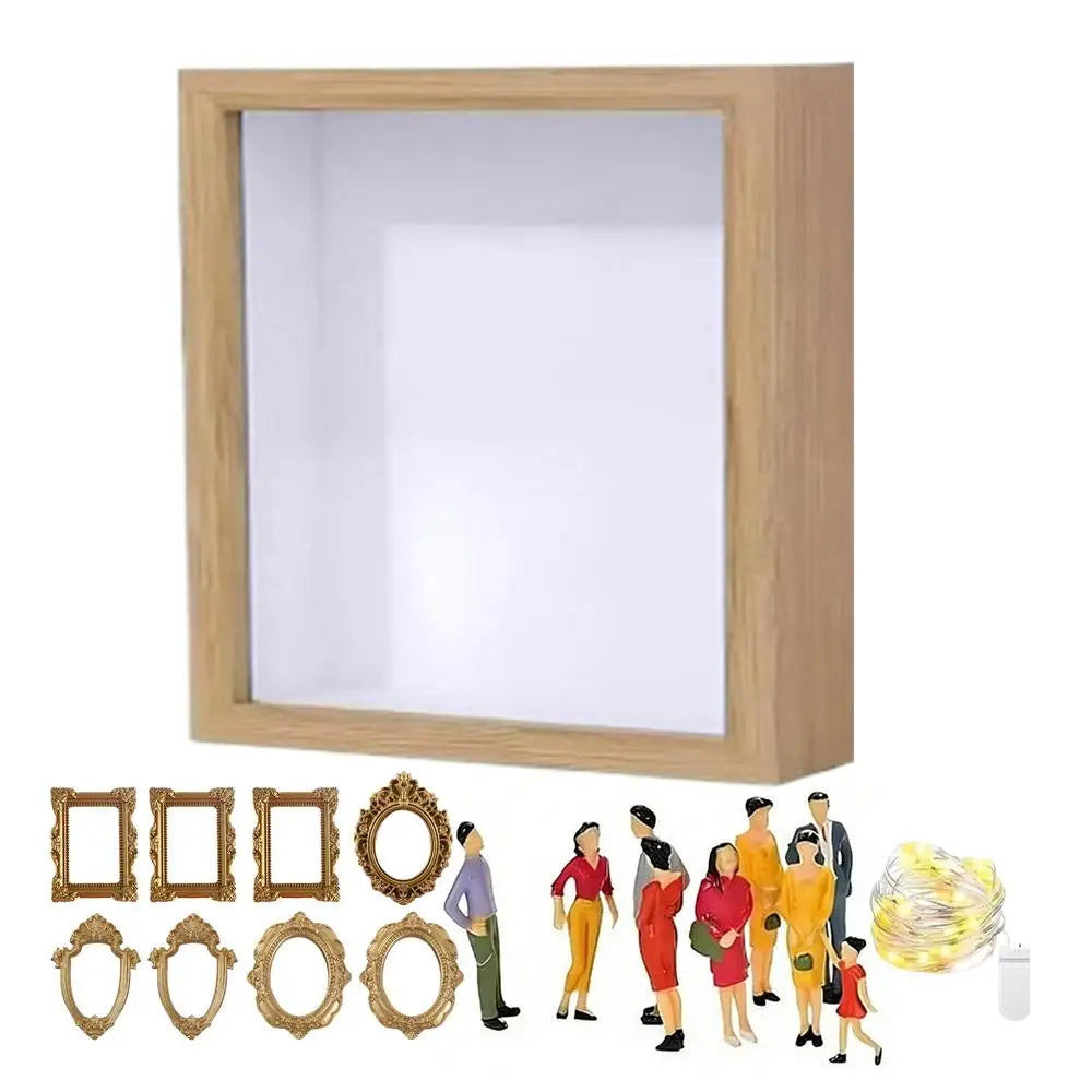 Shadow Box Display Case Picture Frame Memory Museum Silhouette