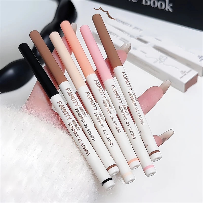 1PC Lying Silkworm Eyeliner Gel Pen Smooth Long Lasting Matte Eyeliner Waterproof Eye Liner Gel Pencil Quick Dry Korean Makeup Zpaxo