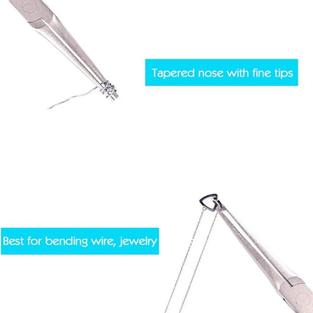 Mini Portable Long Nose Pliers Rust-proof Flat Round Cutter DIY
