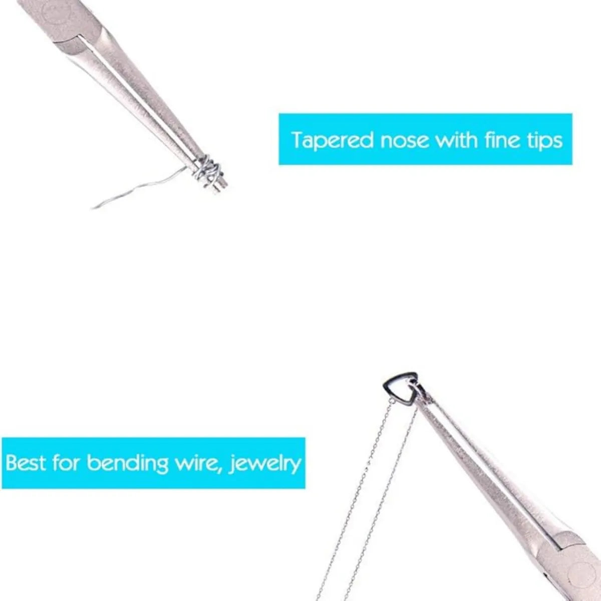 Mini Portable Long Nose Pliers Rust-proof Flat Round Cutter DIY