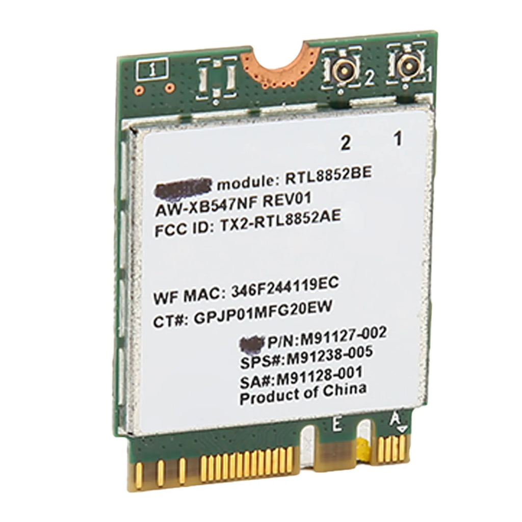 RTL8852BE Network Card Dual Band 1800Mbps Bluetooth 5 2 M