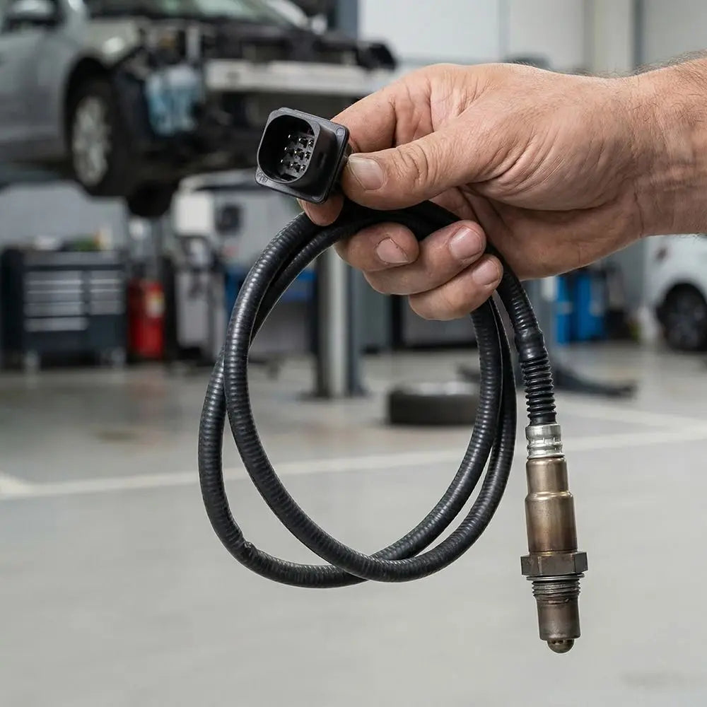 Universal Air Fuel Ratio Oxygen Lambda Sensor Metal High Resolution Oxygen O2 Sensor Wide Measuring Range Versatile Zpaxo
