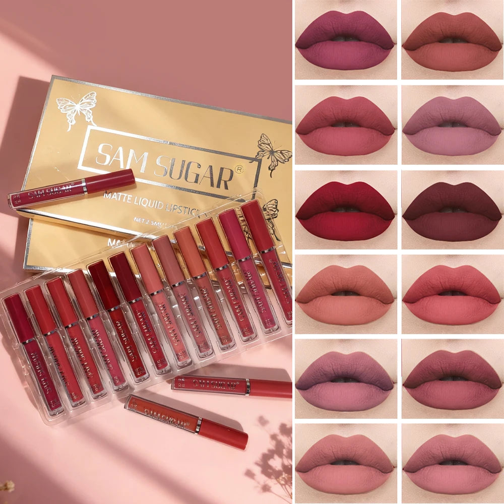 Velvet Matte Lip Waterproof Smudge-proof Smooth Application