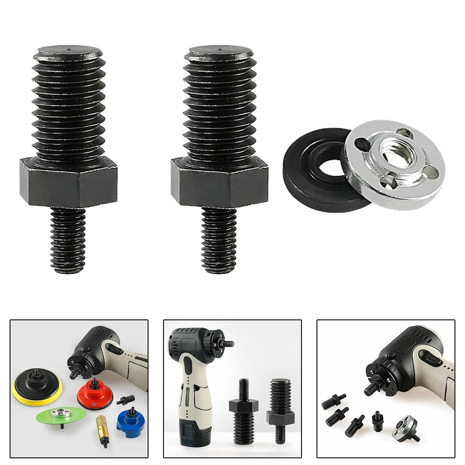 Angle Grinder Attachment Adapter M 5 to M 10 Extension Shaft for 3 inch Angle Zpaxo