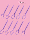 10/20pcs Nail Clip Shaping Clip Paint Spill-proof Mixed Color Nail Painting Protection Clip To Prevent Paint Leakage Nail Tools Zpaxo 20pcs purple