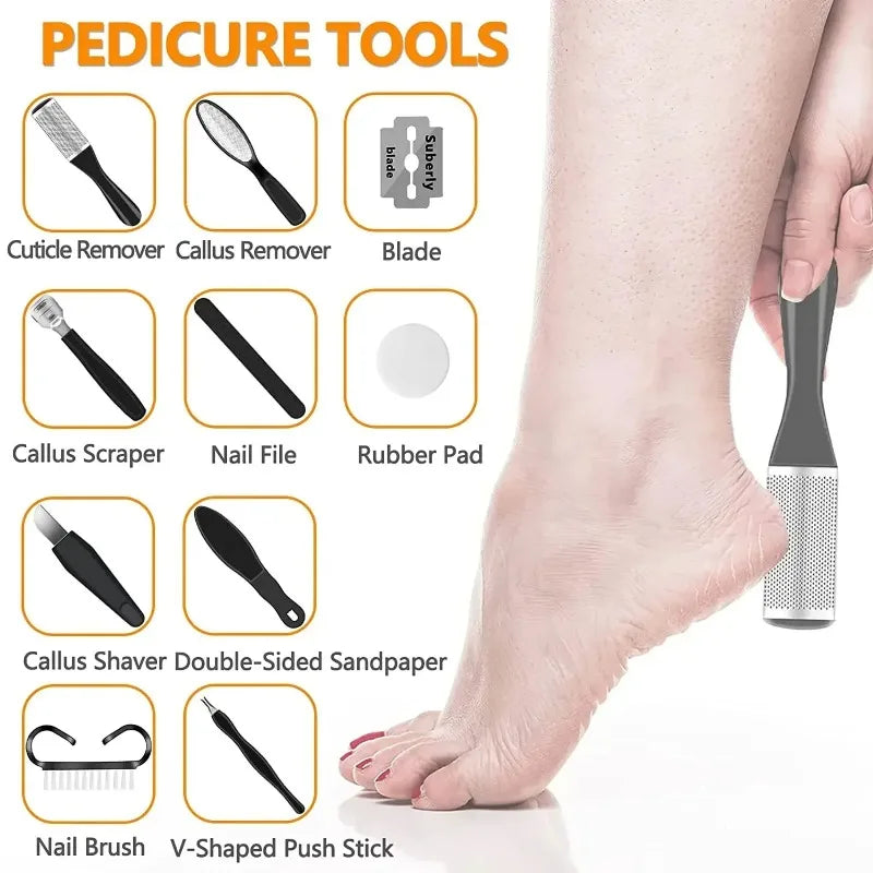 Electric Foot Callus Remover – 18-in-1 Rechargeable Pedicure Kit Electric Callus Remover Zpaxo