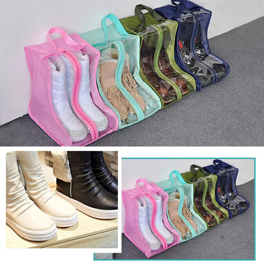 Shoes Organizer Bags Oxford Cloth Waterproof Dustproof Clear Window
